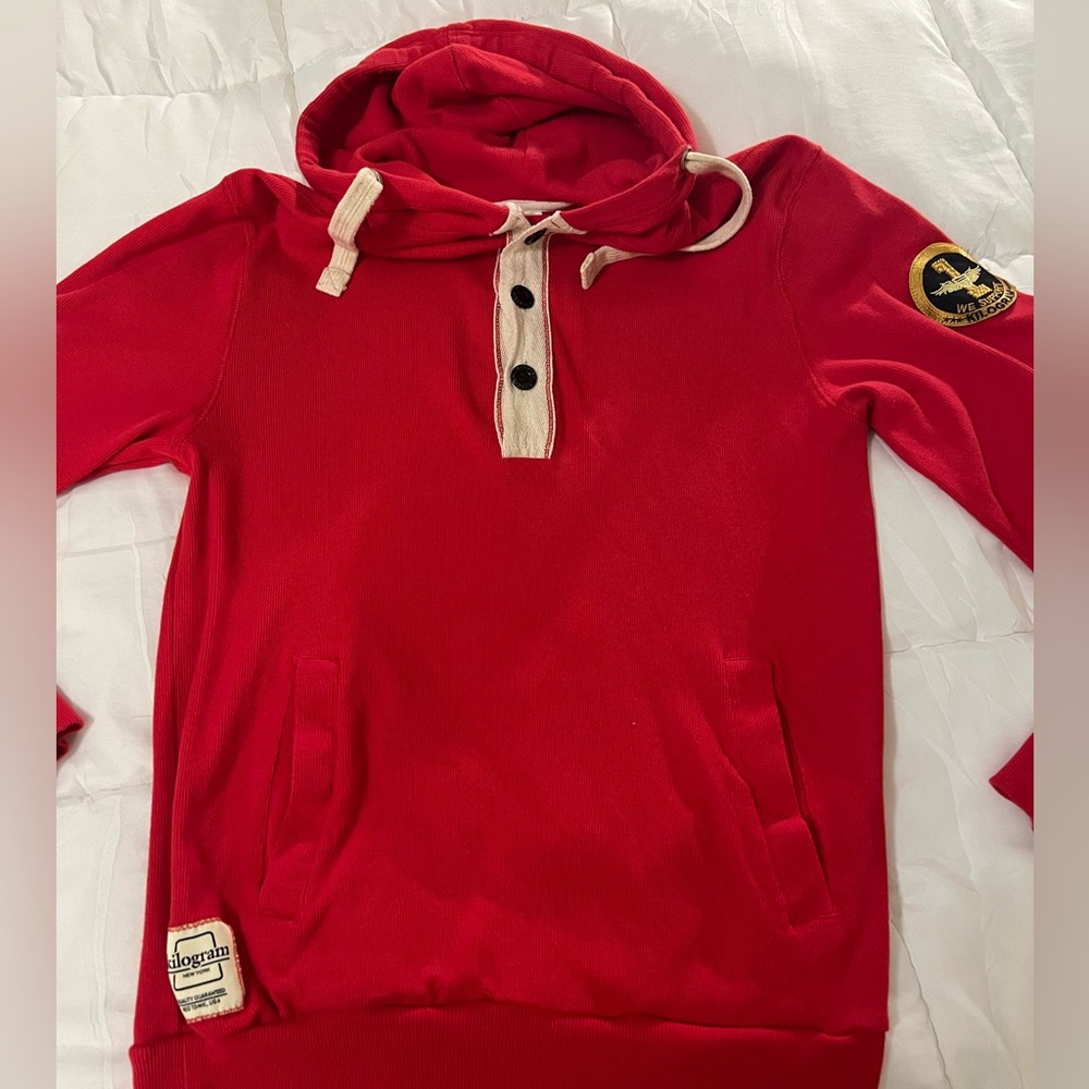 Kilogram New York Men's Red Hoodie Size L